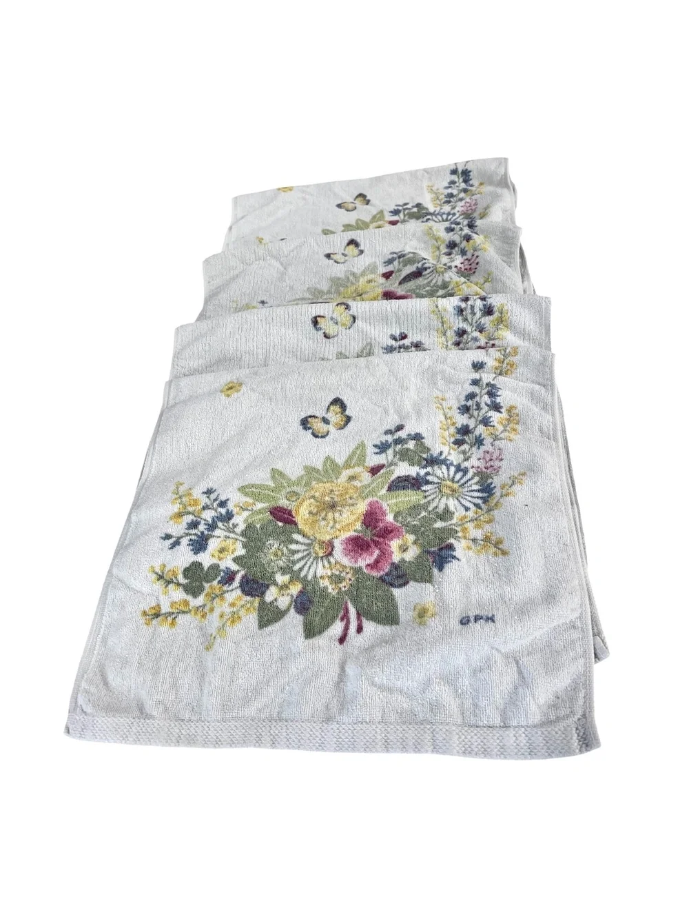 Vintage Hand Towel – GPK Grace Kelly Floral Bouquet & Butterflies grandma core